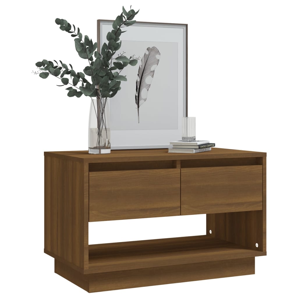 Meuble TV Chêne marron 70x41x44 cm Bois d'ingénierie - XIOS