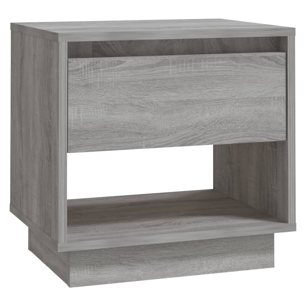 Tables de chevet 2 pcs Sonoma gris 45x34x44cm Bois d'ingénierie - XIOS