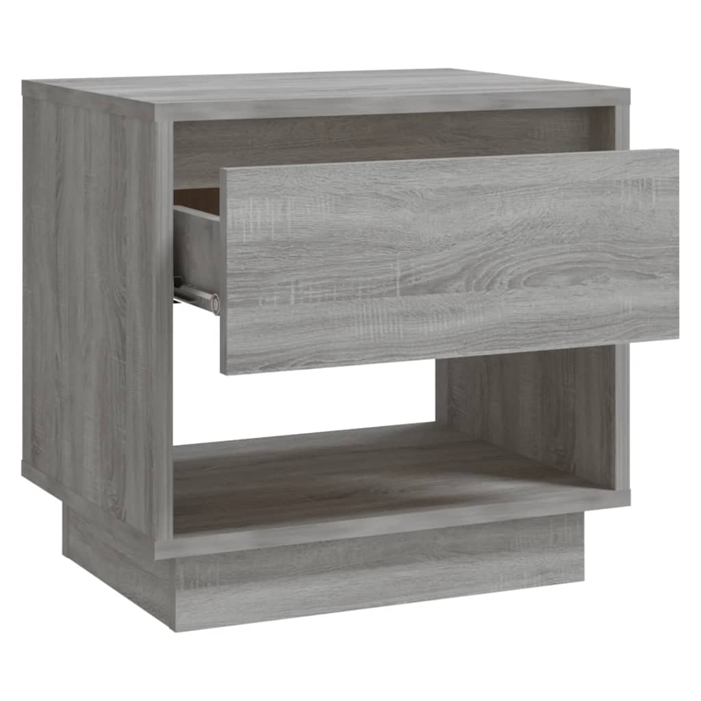 Tables de chevet 2 pcs Sonoma gris 45x34x44cm Bois d'ingénierie - XIOS