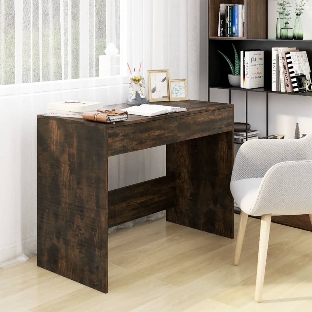 Bureau Chêne fumé 101x50x76,5 cm Aggloméré - XIOS