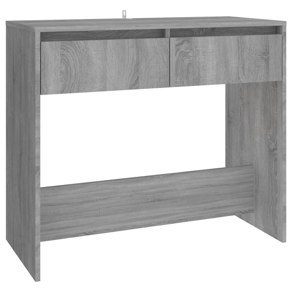Table console sonoma gris 89x41x76,5 cm bois d'ingénierie - XIOS