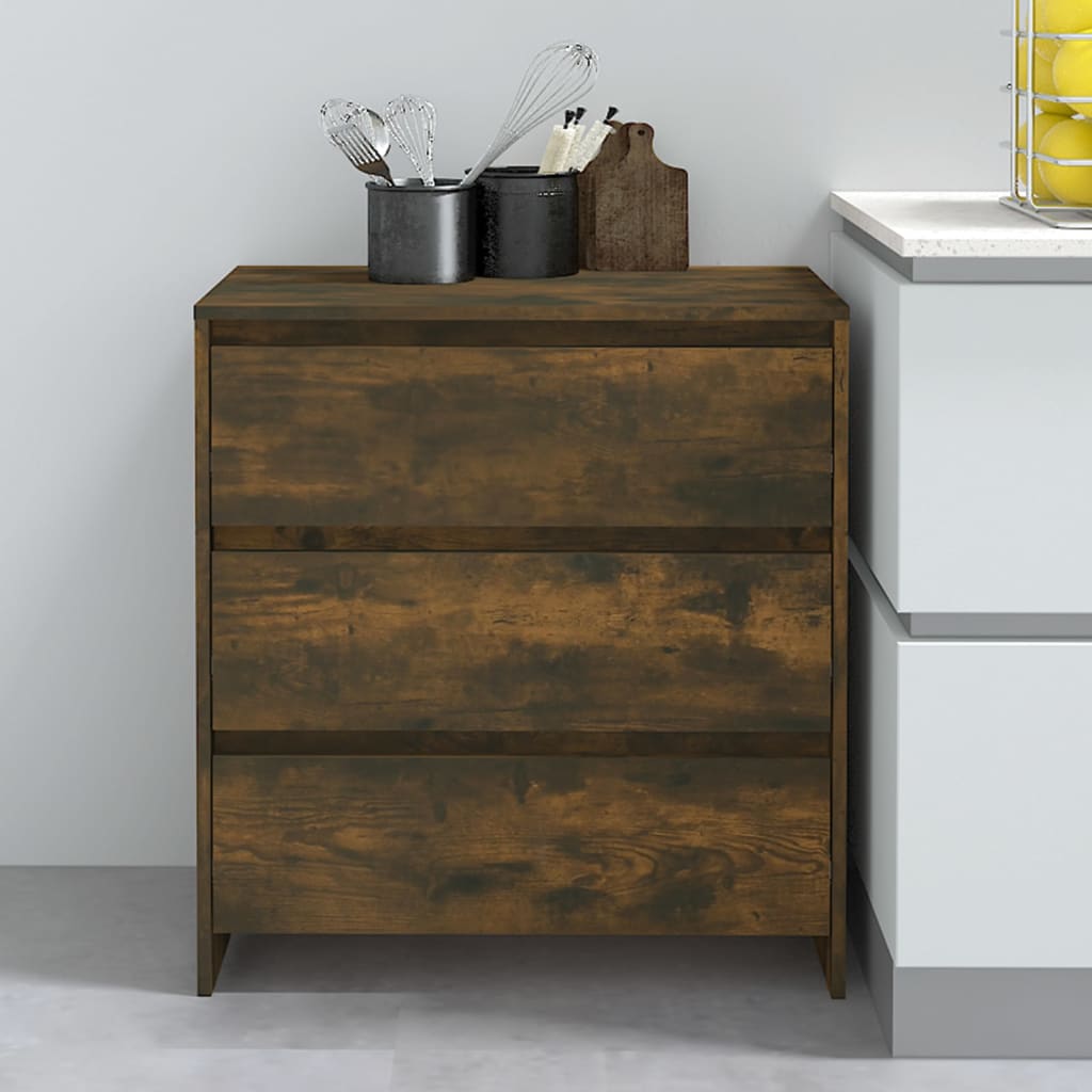 Buffet Chêne fumé 70x41x75 cm Bois d'ingénierie - XIOS