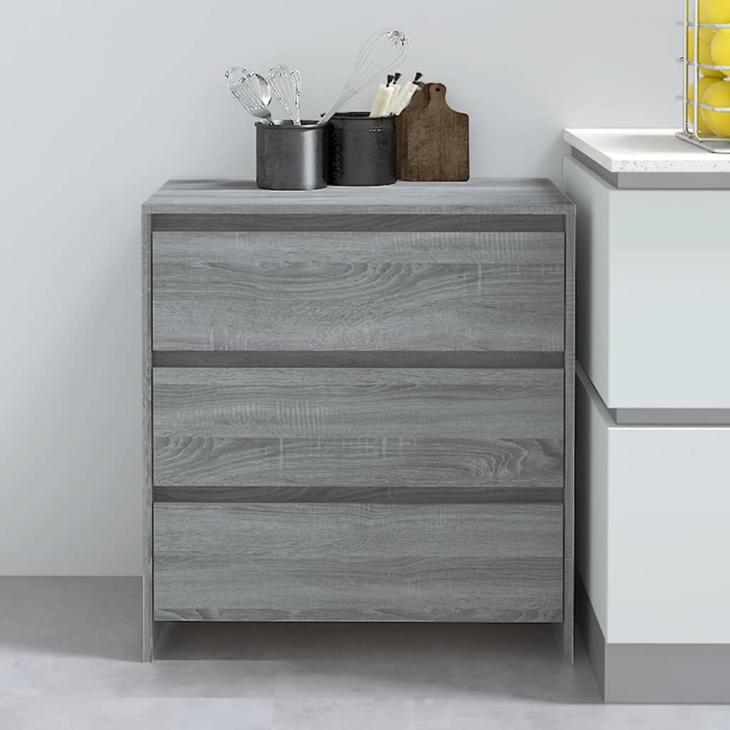 Buffet Sonoma gris 70x41x75 cm Bois d'ingénierie - XIOS