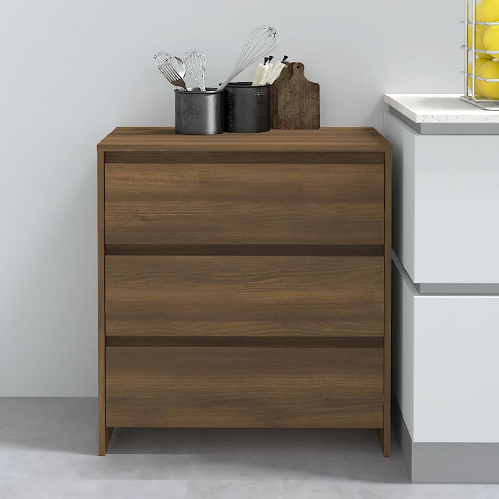 Buffet Chêne marron 70x41x75 cm Bois d'ingénierie - XIOS