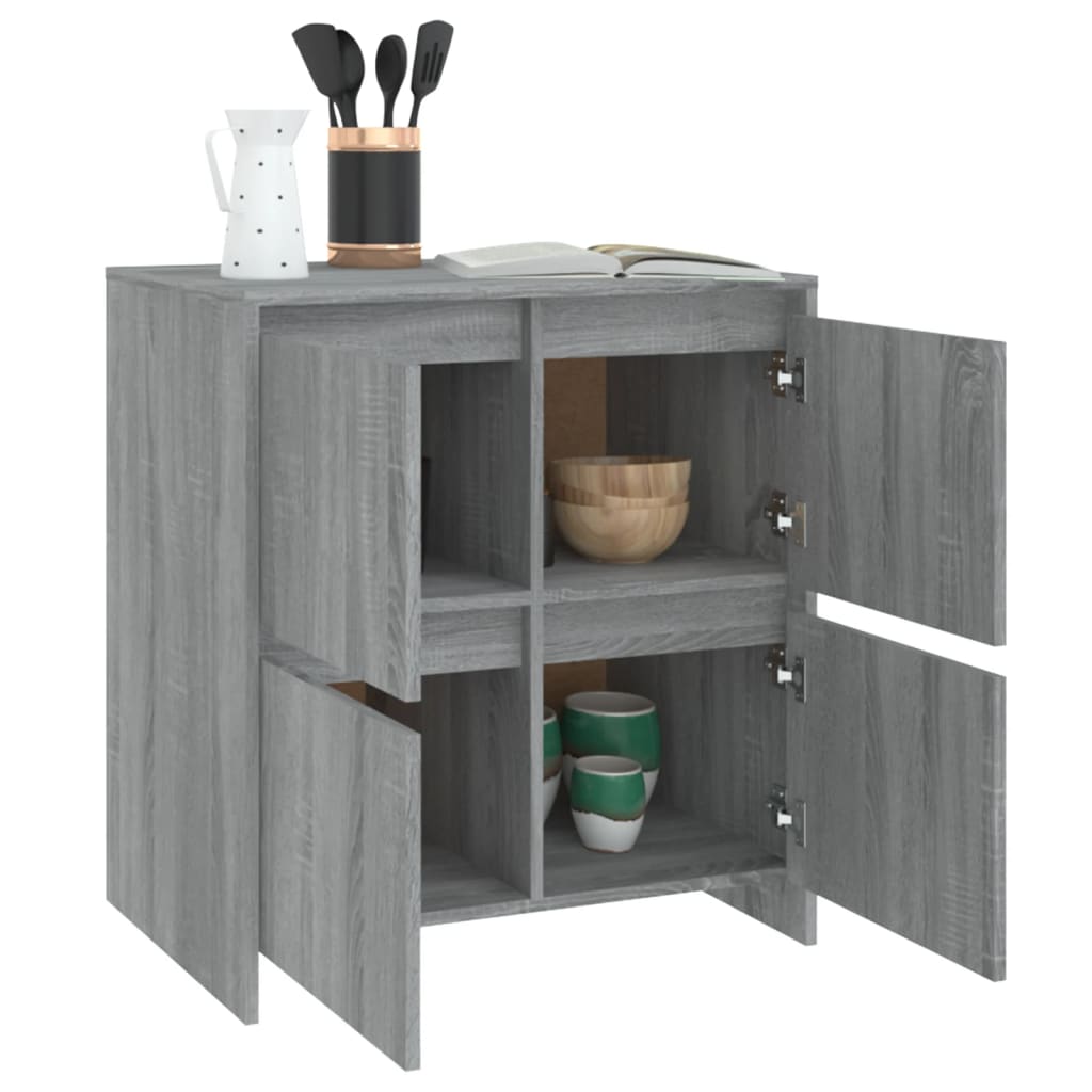 Buffet Sonoma gris 70x41x75 cm Bois d'ingénierie - XIOS