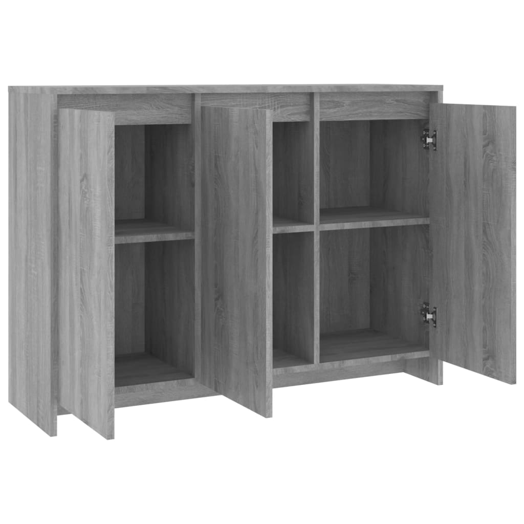 Buffet Sonoma gris 102x33x75 cm Bois d'ingénierie - XIOS