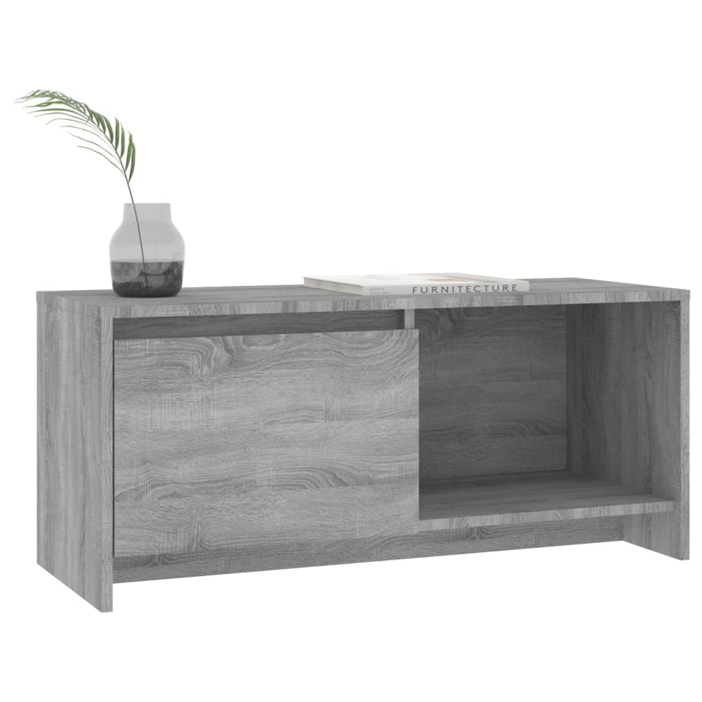 Meuble TV sonoma gris 90x35x40 cm bois d'ingénierie - XIOS