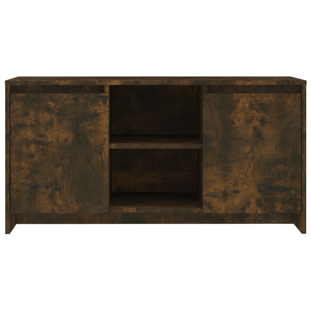 Meuble TV Chêne fumé 102x37,5x52,5 cm Bois d'ingénierie - XIOS