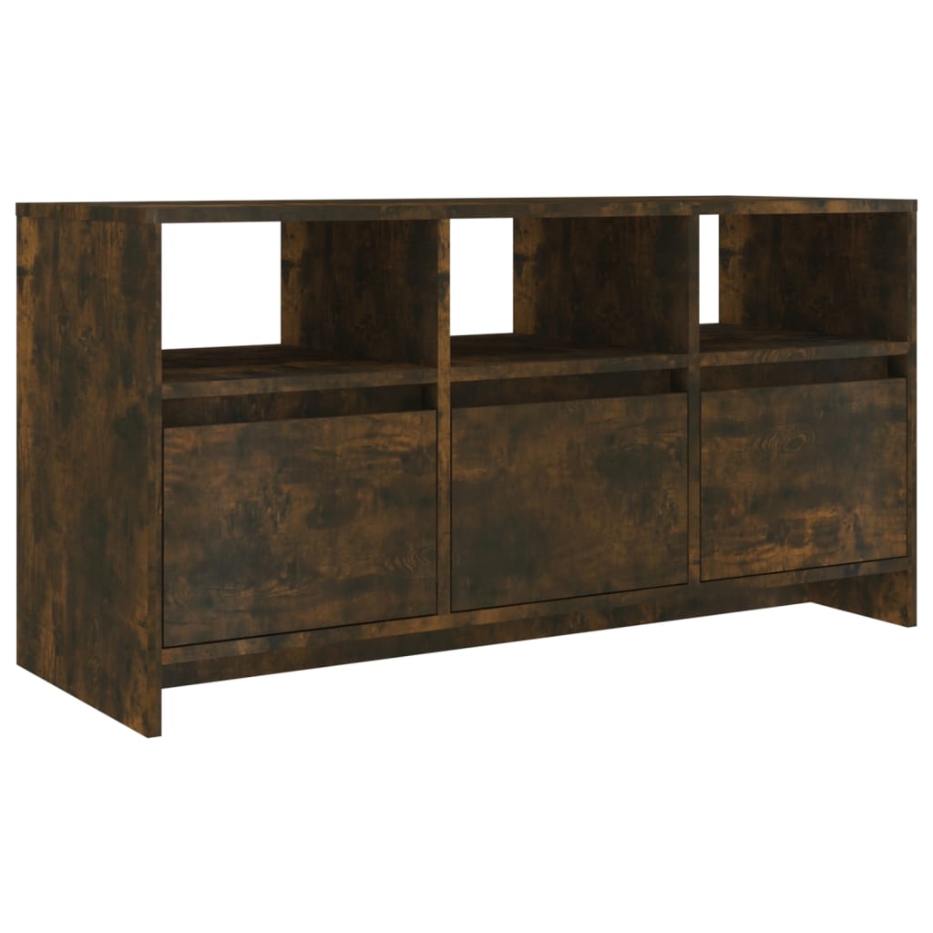 Meuble TV Chêne fumé 102x37,5x52,5 cm Bois d'ingénierie - XIOS