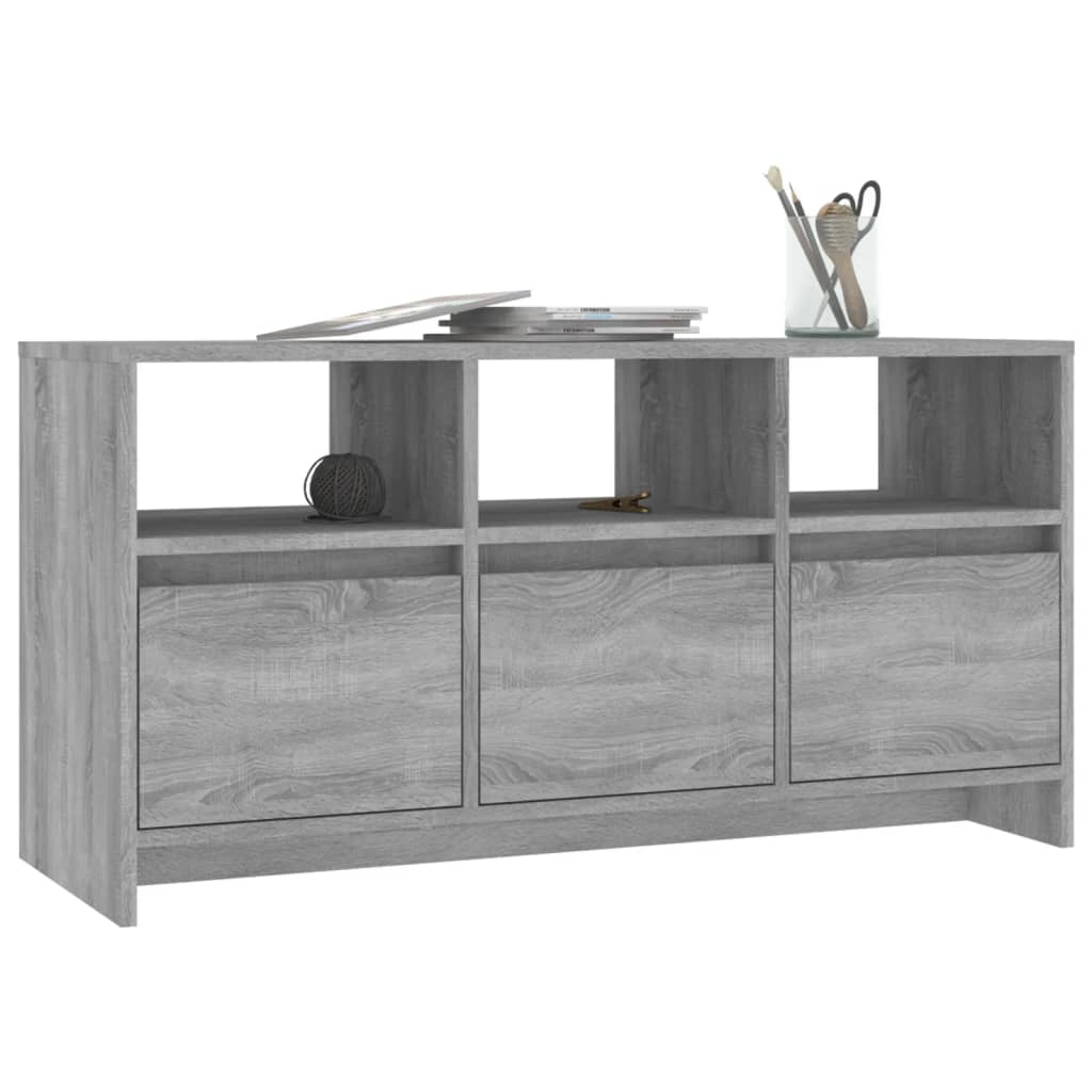 Meuble TV Sonoma gris 102x37,5x52,5 cm Bois d'ingénierie