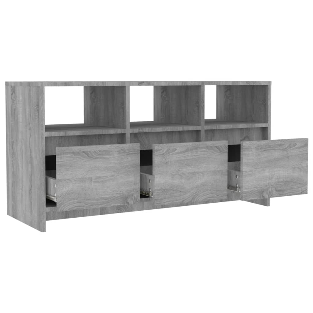Meuble TV Sonoma gris 102x37,5x52,5 cm Bois d'ingénierie