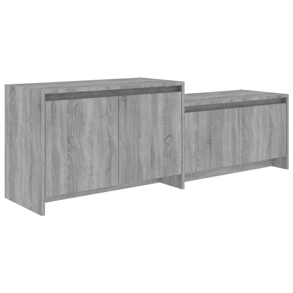 Meuble TV Sonoma gris 146,5x35x50 cm Bois d'ingénierie - XIOS