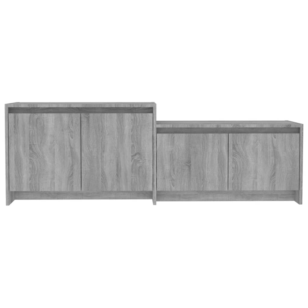 Meuble TV Sonoma gris 146,5x35x50 cm Bois d'ingénierie - XIOS