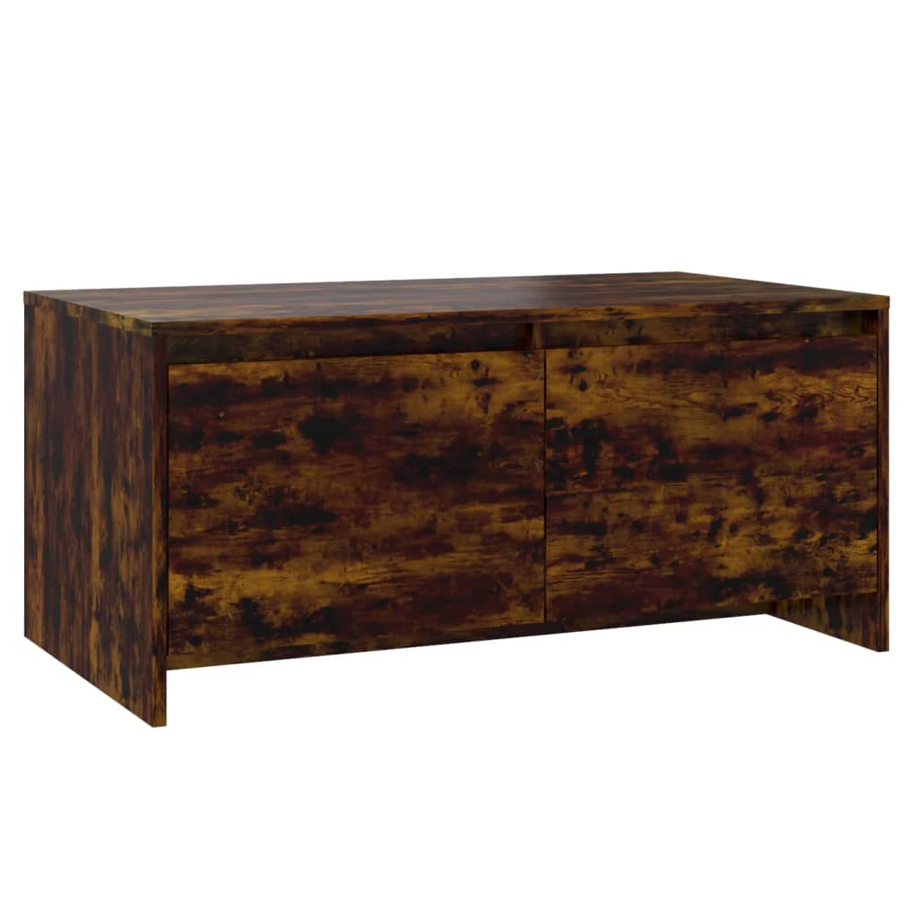 Table basse Chêne fumé 90x50x41,5 cm Bois d'ingénierie - XIOS