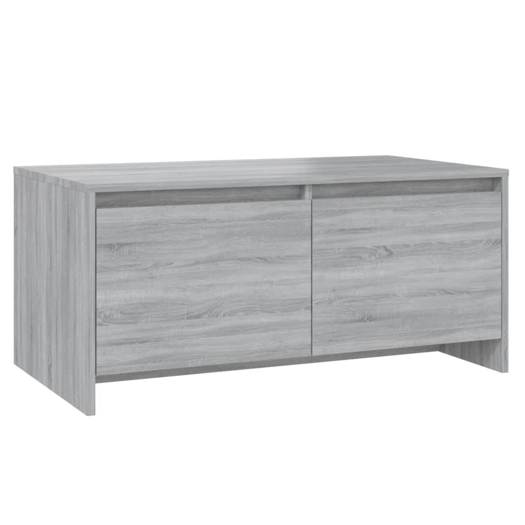 Table basse sonoma gris 90x50x41,5 cm bois d'ingénierie - XIOS