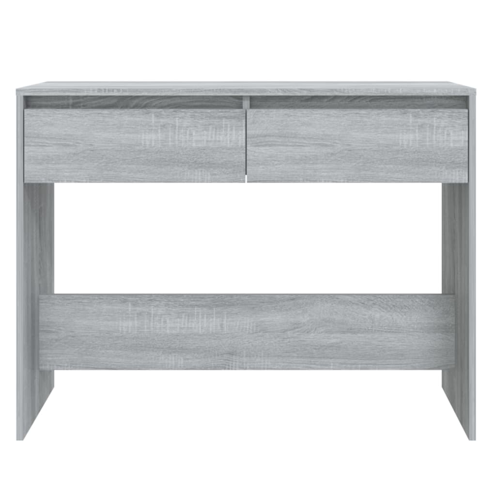 Table console sonoma gris 100x35x76,5 cm bois d'ingénierie - XIOS