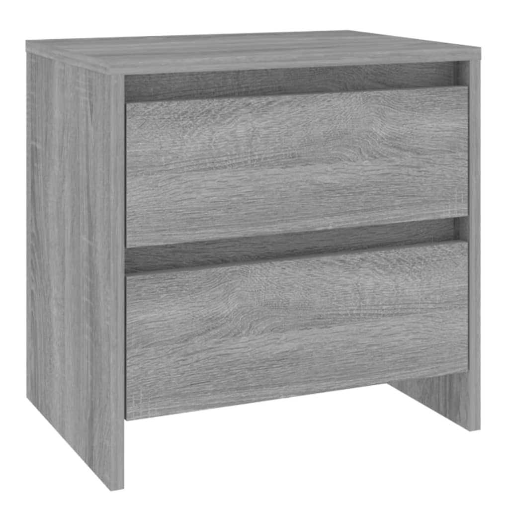Table de chevet sonoma gris 45x34,5x44,5 cm bois d’ingénierie - XIOS