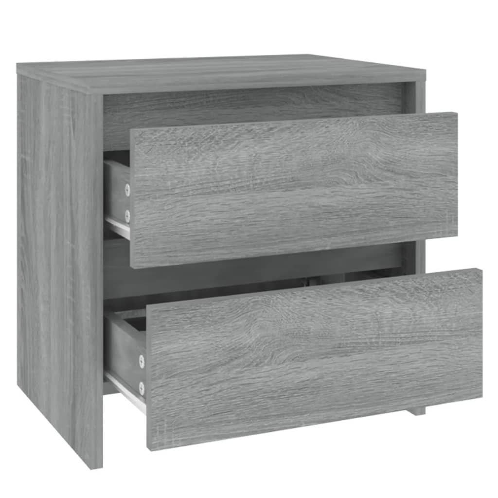 Table de chevet sonoma gris 45x34,5x44,5 cm bois d’ingénierie - XIOS