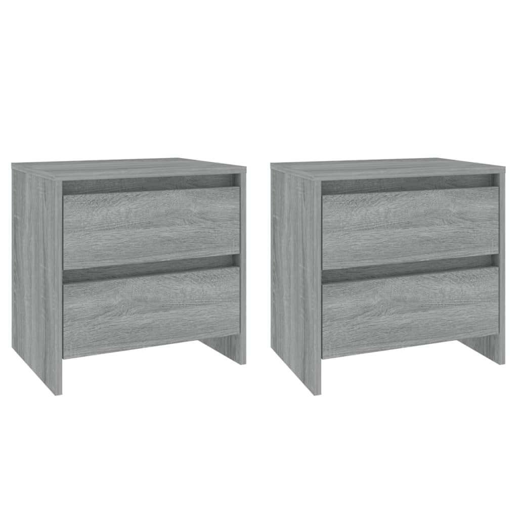Tables de chevet 2 pcs sonoma gris 45x34,5x44,5 cm - XIOS