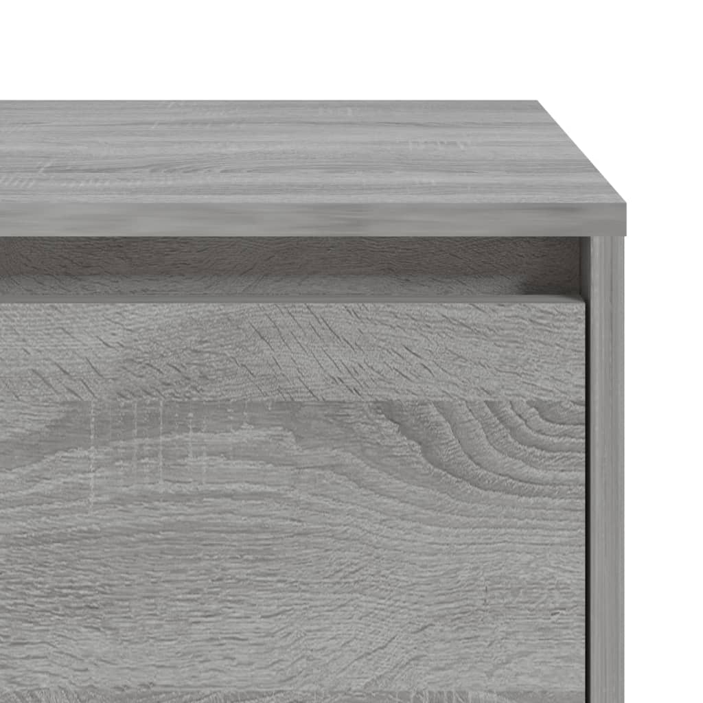 Table de chevet Sonoma gris 45x34x44,5 cm bois d'ingénierie - XIOS