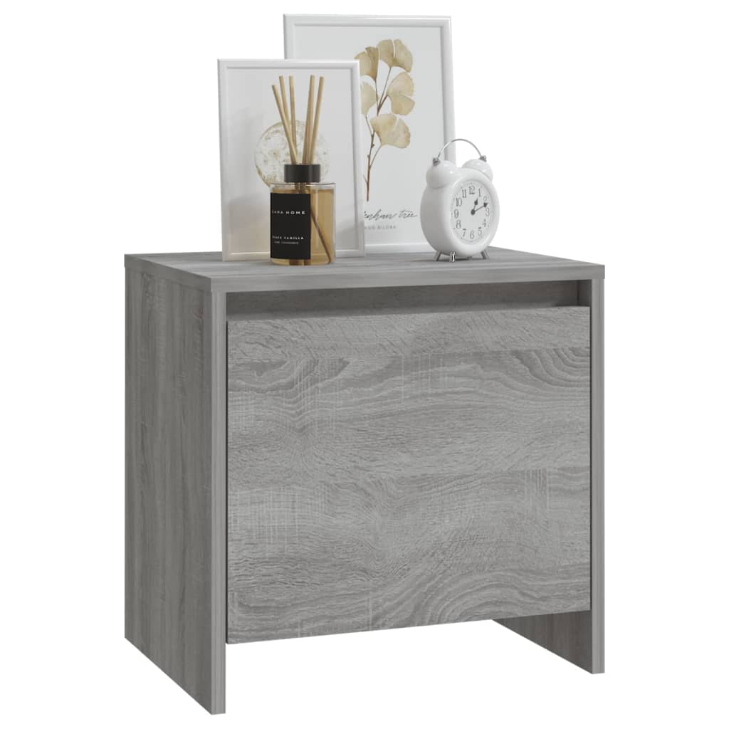 Tables de chevet 2 pcs Sonoma gris 45x34x44,5cm bois ingénierie - XIOS