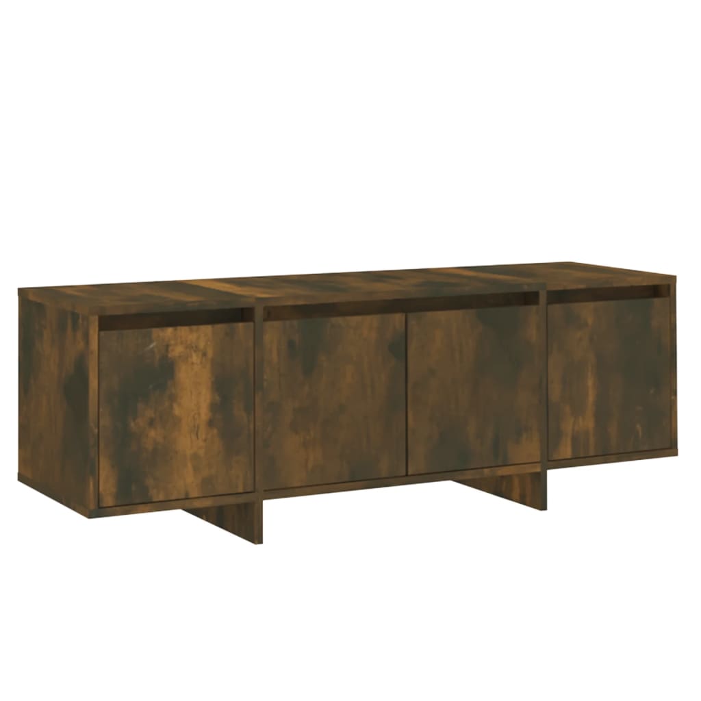 Meuble TV Chêne fumé 120x30x40,5 cm Aggloméré - XIOS