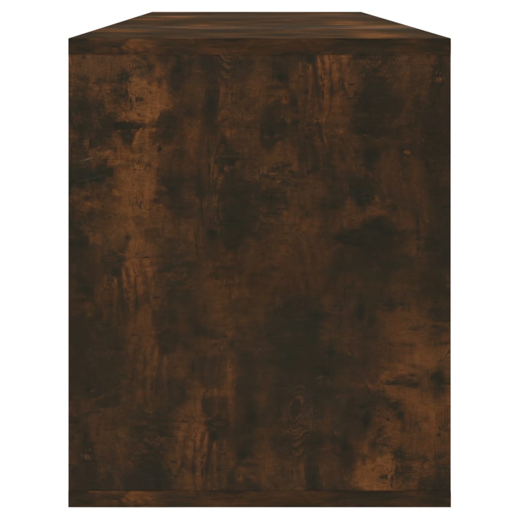 Meuble TV chêne fumé 130x35x50 cm bois d'ingénierie - XIOS