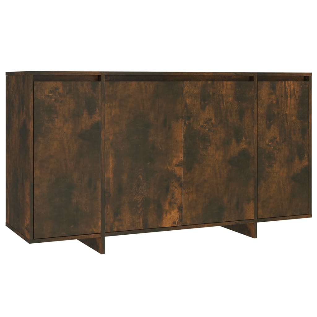 Buffet chêne fumé 135x41x75 cm bois d'ingénierie - XIOS