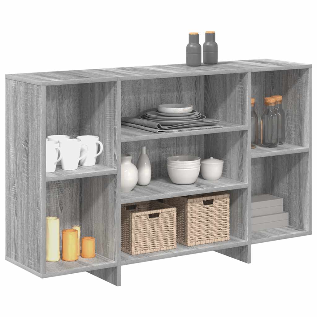 Buffet sonoma gris 120x30x75 cm bois d'ingénierie - XIOS