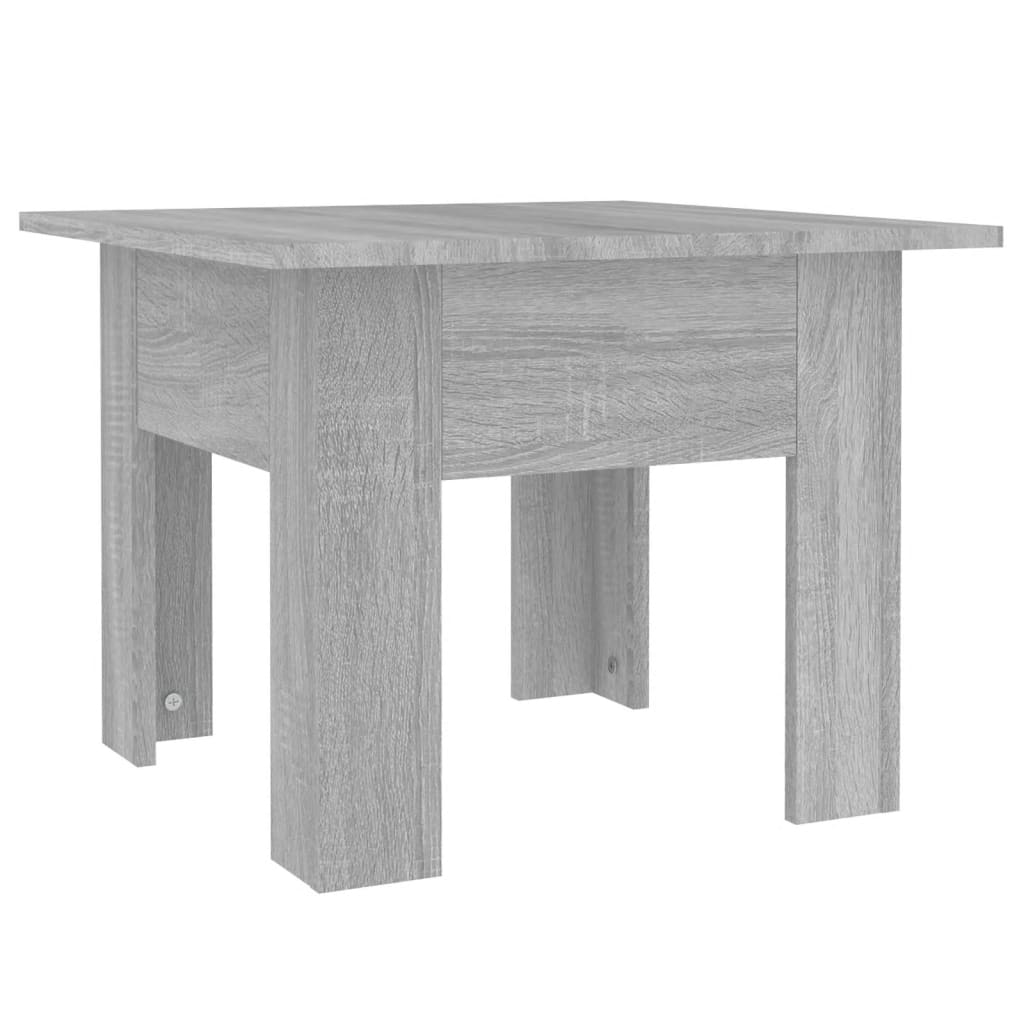 Table basse Sonoma gris 55x55x42 cm bois d'ingénierie - XIOS