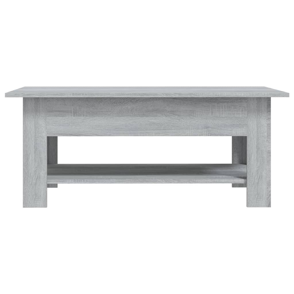 Table basse sonoma gris 102x55x42 cm bois d'ingénierie - XIOS
