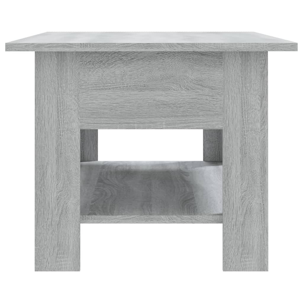 Table basse sonoma gris 102x55x42 cm bois d'ingénierie - XIOS