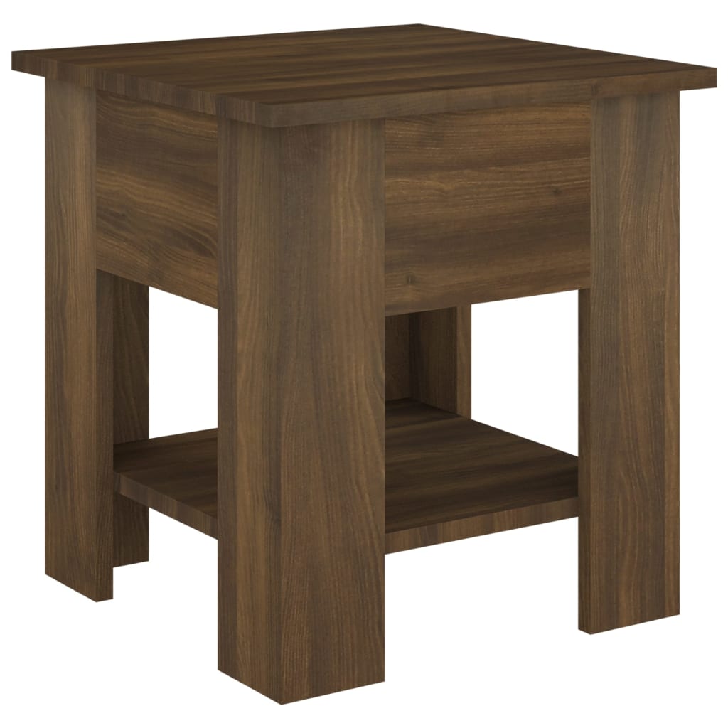 Table basse chêne marron 40x40x42 cm bois d'ingénierie - XIOS