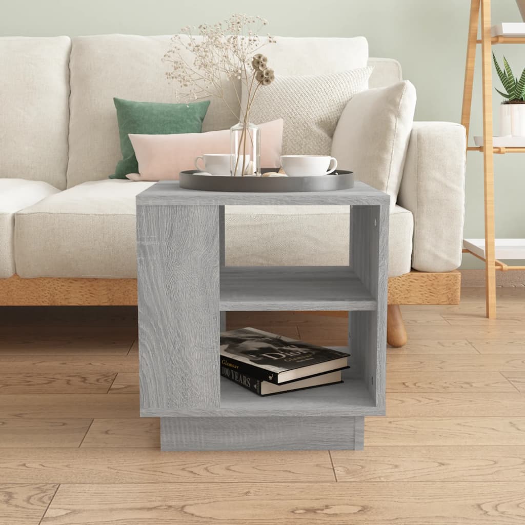 Table basse Sonoma gris 40x40x43 cm Bois d'ingénierie - XIOS