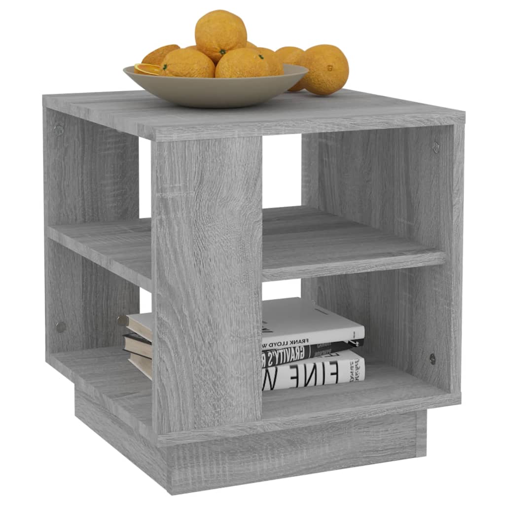Table basse Sonoma gris 40x40x43 cm Bois d'ingénierie - XIOS