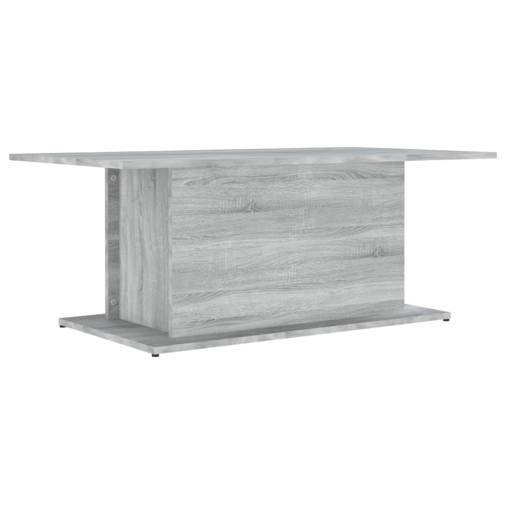 Table basse Sonoma gris 102x55,5x40 cm Bois d'ingénierie - XIOS