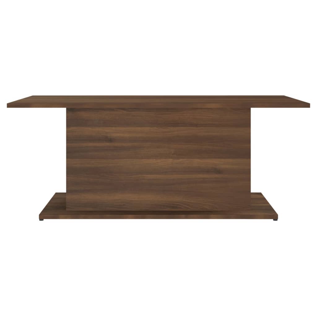 Table basse chêne marron 102x55,5x40 cm bois d'ingénierie - XIOS