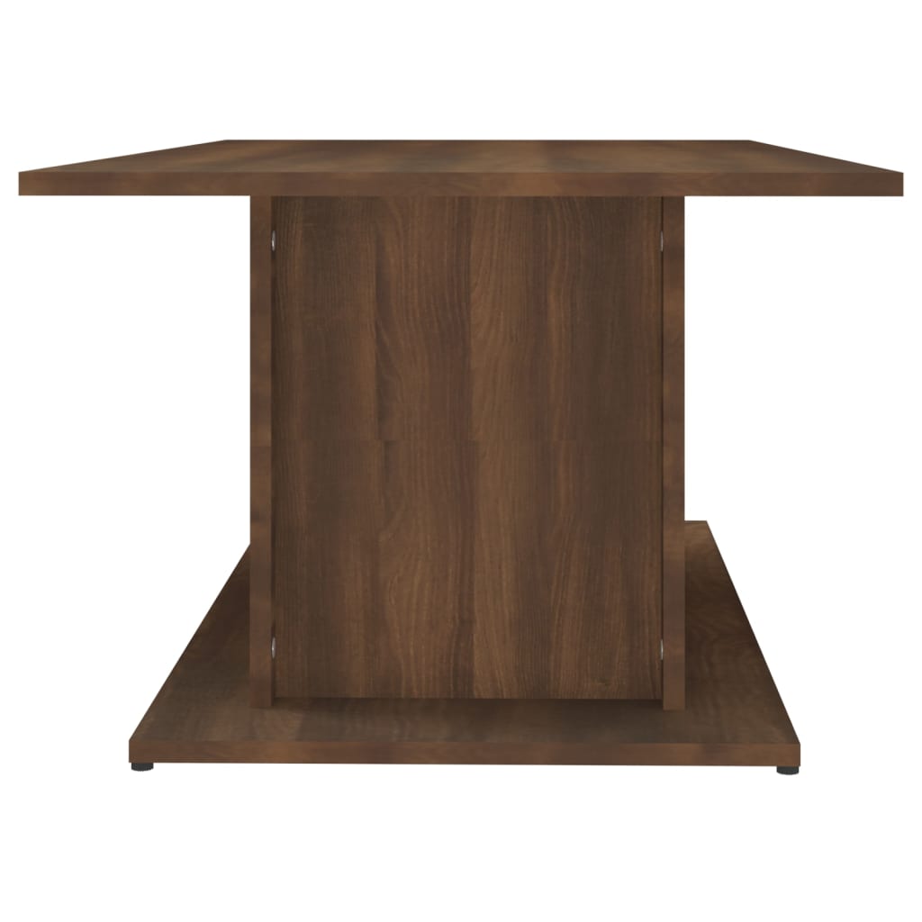 Table basse chêne marron 102x55,5x40 cm bois d'ingénierie - XIOS