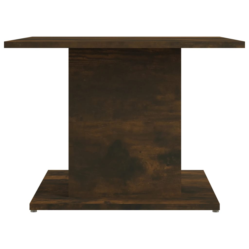 Table basse chêne fumé 55,5x55,5x40 cm bois d'ingénierie - XIOS