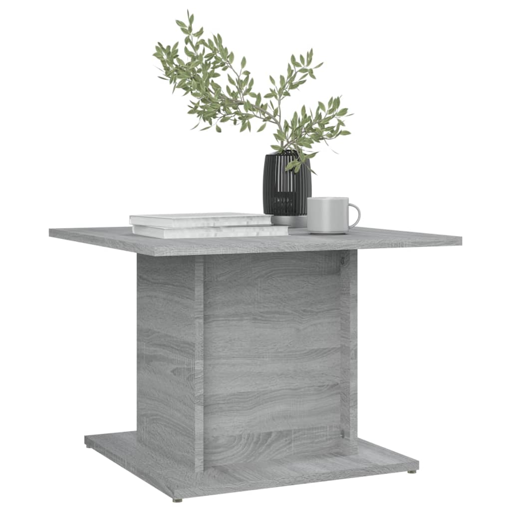 Table basse sonoma gris 55,5x55,5x40 cm bois d'ingénierie - XIOS
