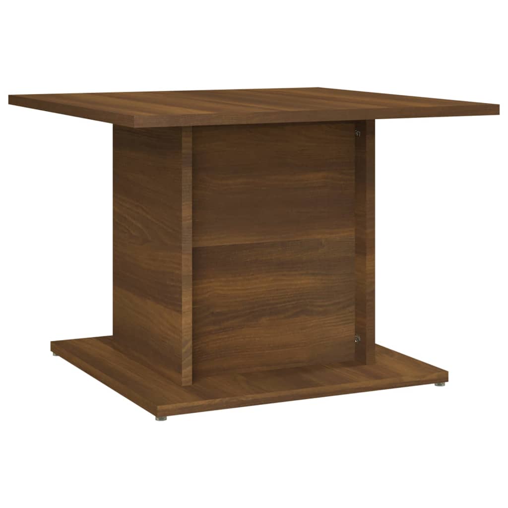 Table basse chêne marron 55,5x55,5x40 cm bois d'ingénierie - XIOS