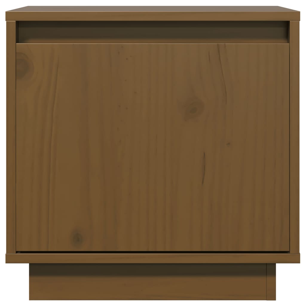 Tables de chevet 2pcs Marron miel 40x30x40cm Bois de pin solide - XIOS