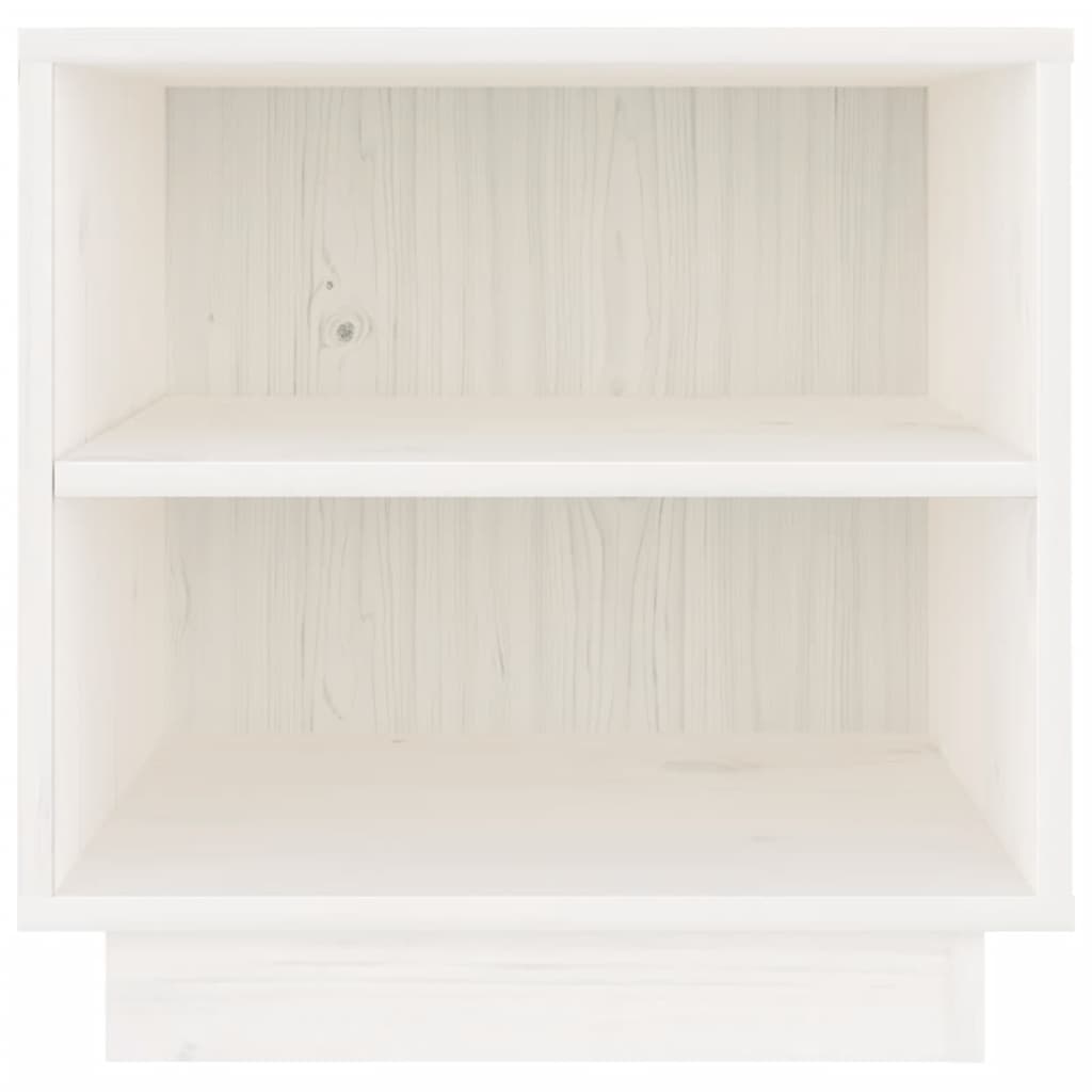 Tables de chevet 2 pcs Blanc 40x34x40 cm Bois de pin solide - XIOS