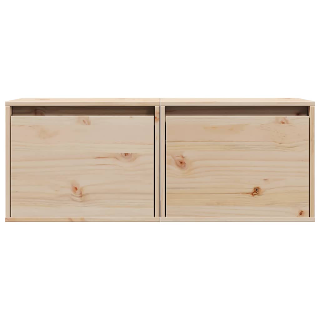 Armoires murales 2 pcs 45x30x35 cm Bois de pin massif - XIOS