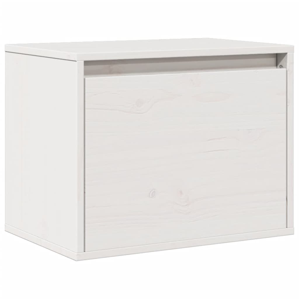 Armoire murale Blanc 45x30x35 cm Bois de pin massif - XIOS