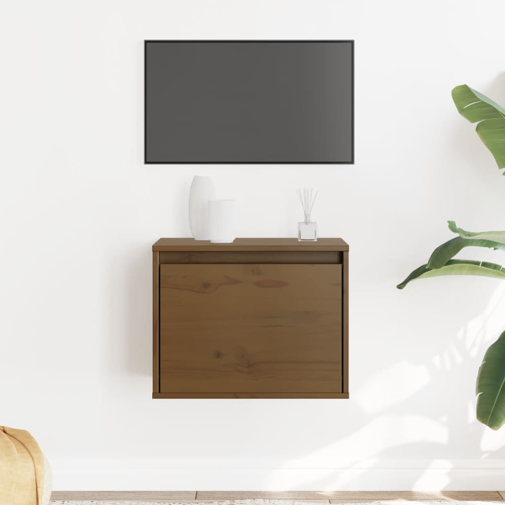 Armoire murale Marron miel 45x30x35 cm Bois de pin massif - XIOS