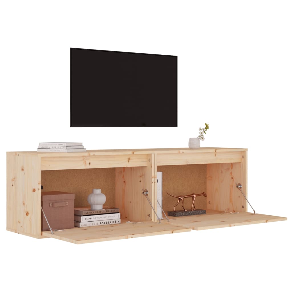 Armoires murales 2 pcs 60x30x35 cm Bois de pin massif - XIOS