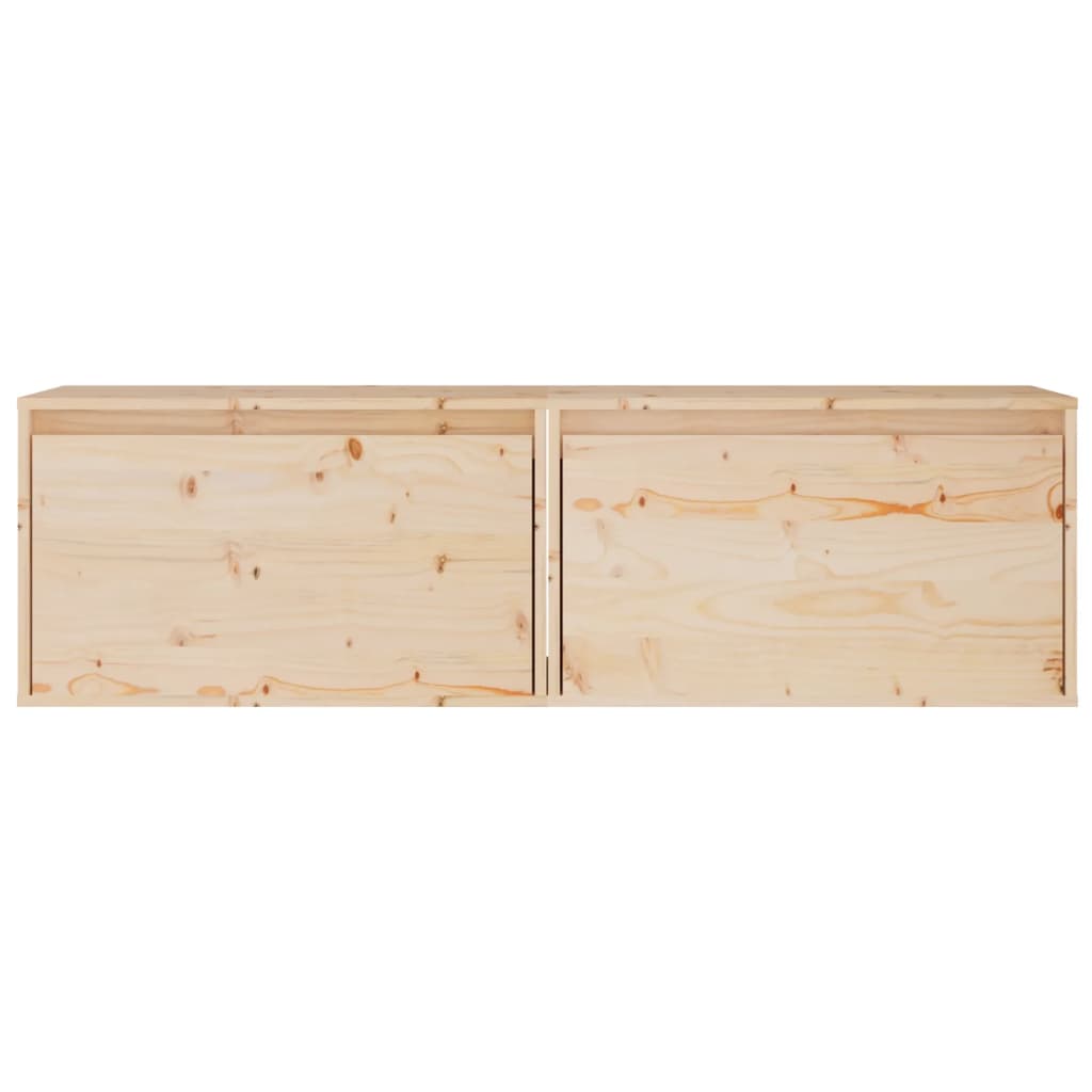 Armoires murales 2 pcs 60x30x35 cm Bois de pin massif - XIOS