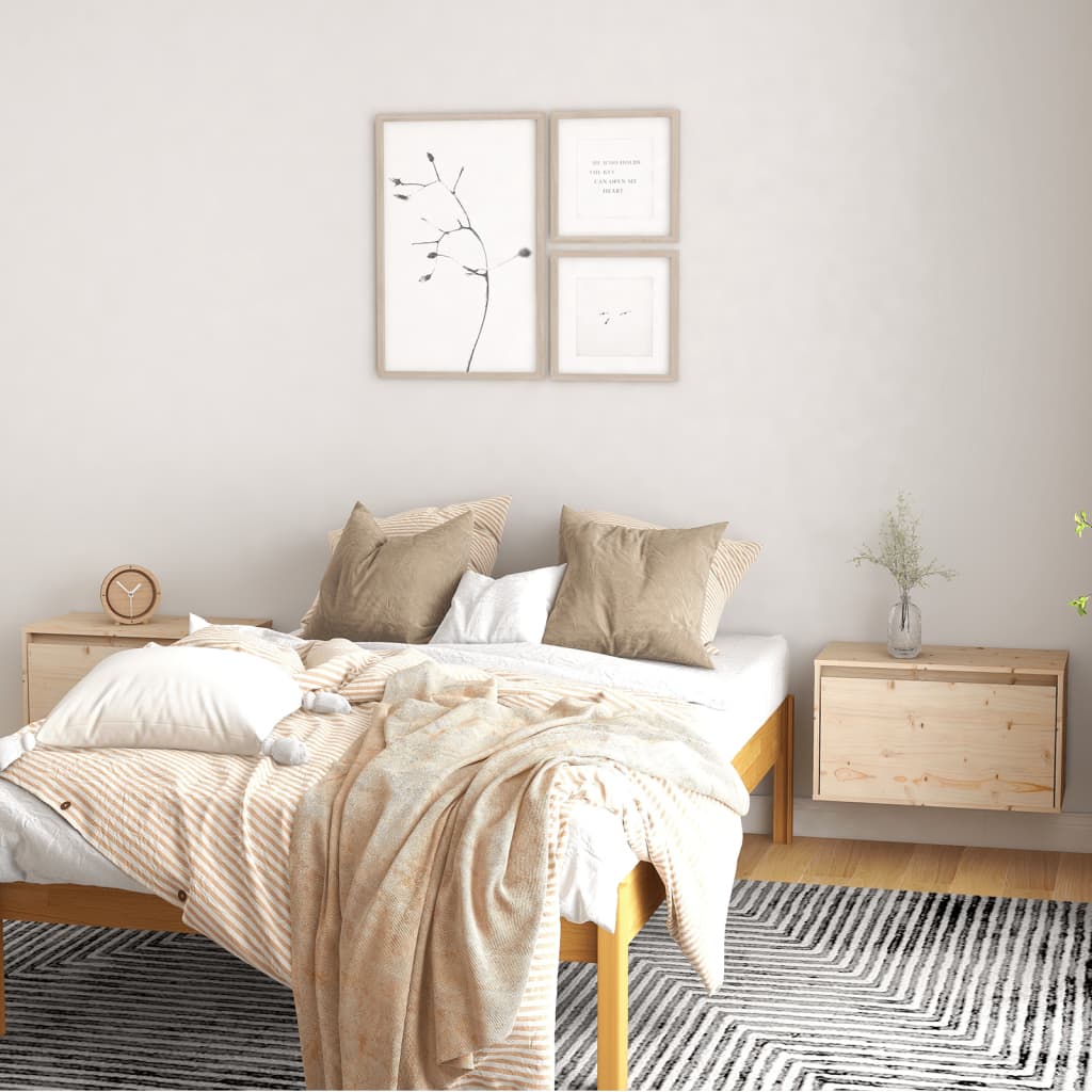 Armoires murales 2 pcs 60x30x35 cm Bois de pin massif - XIOS