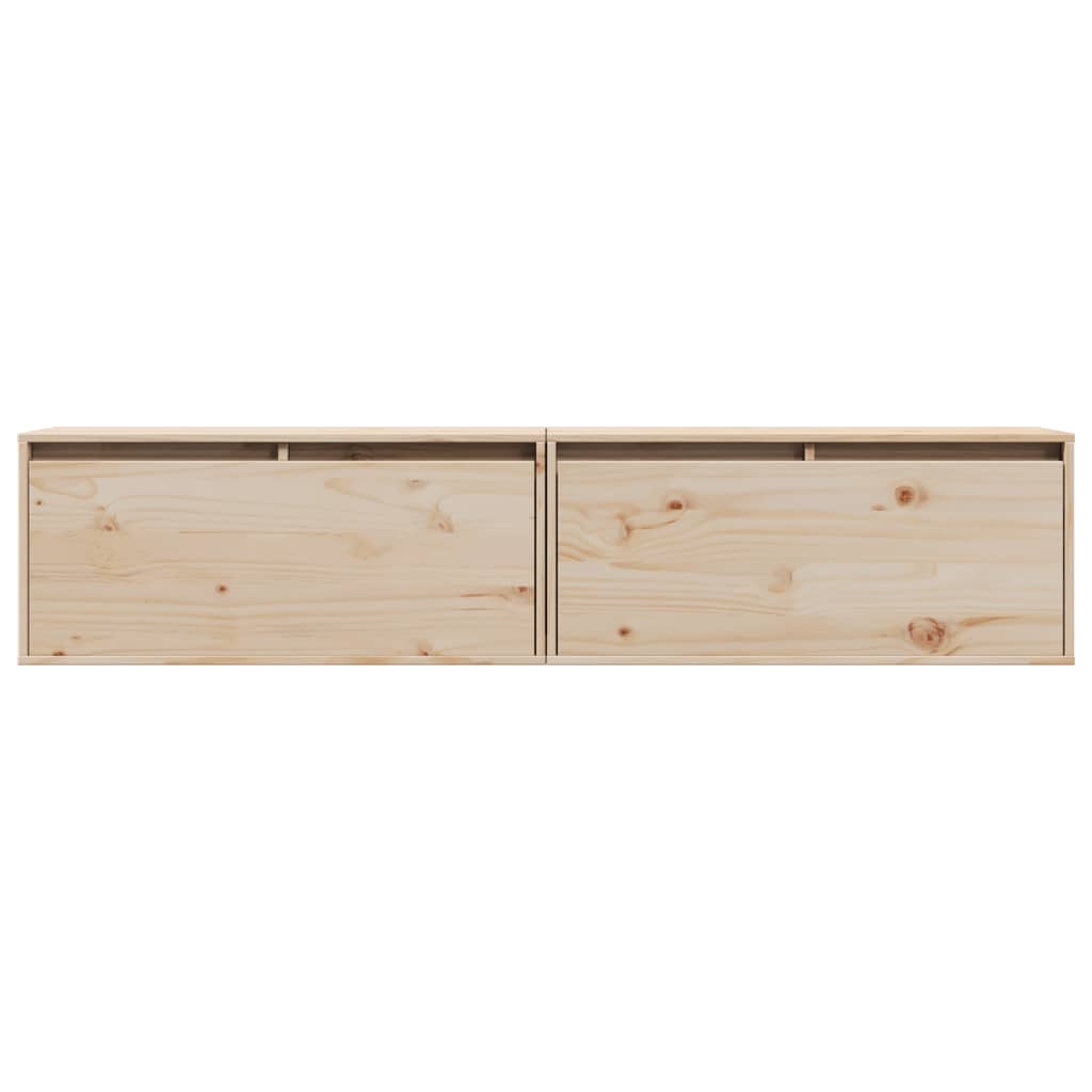 Armoires murales 2 pcs 80x30x35 cm Bois de pin massif - XIOS